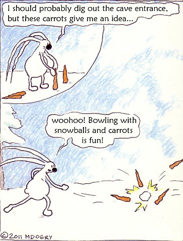 Little Bunny goes bowling
